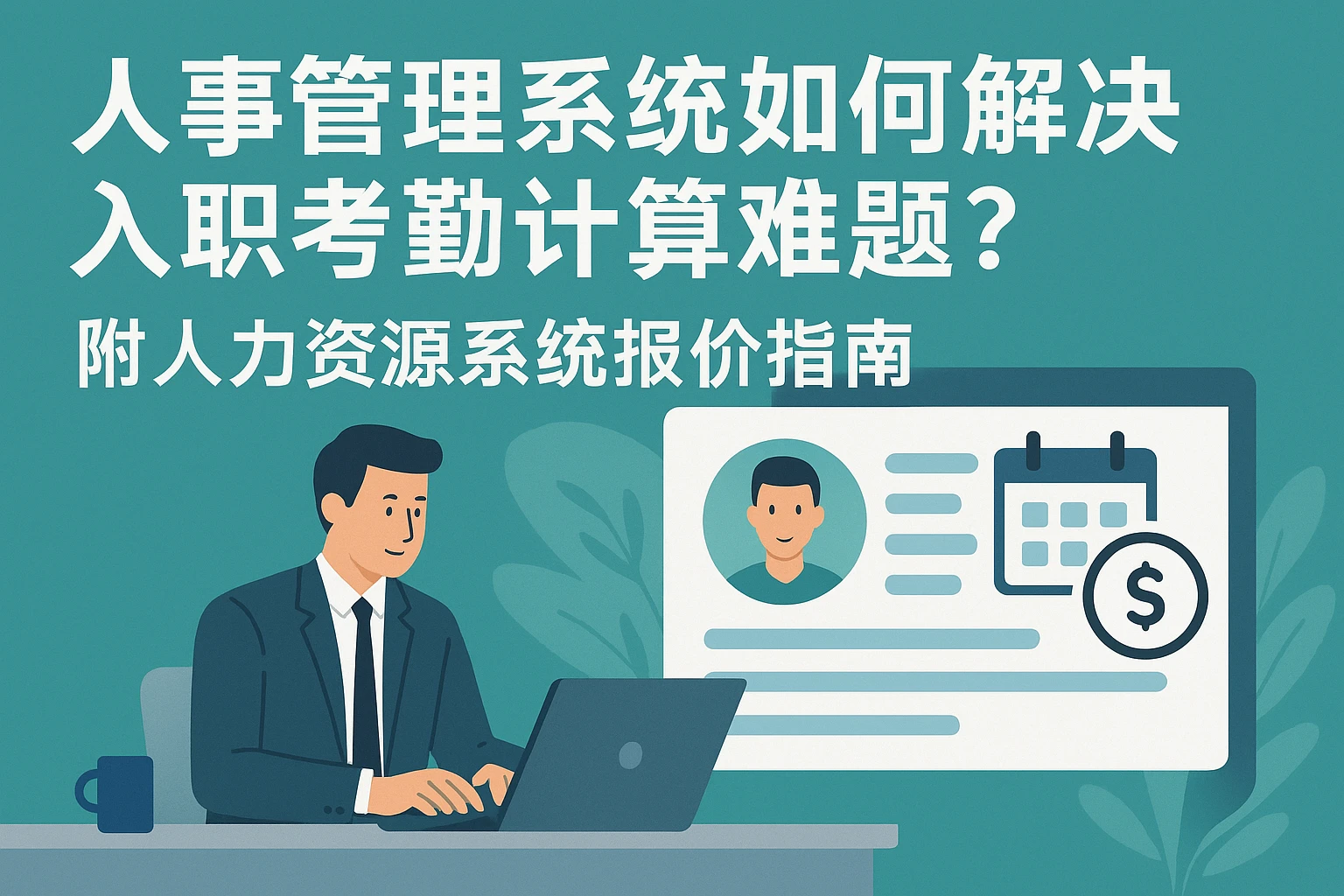 人事管理系统如何解决入职考勤计算难题？附人力资源系统报价指南