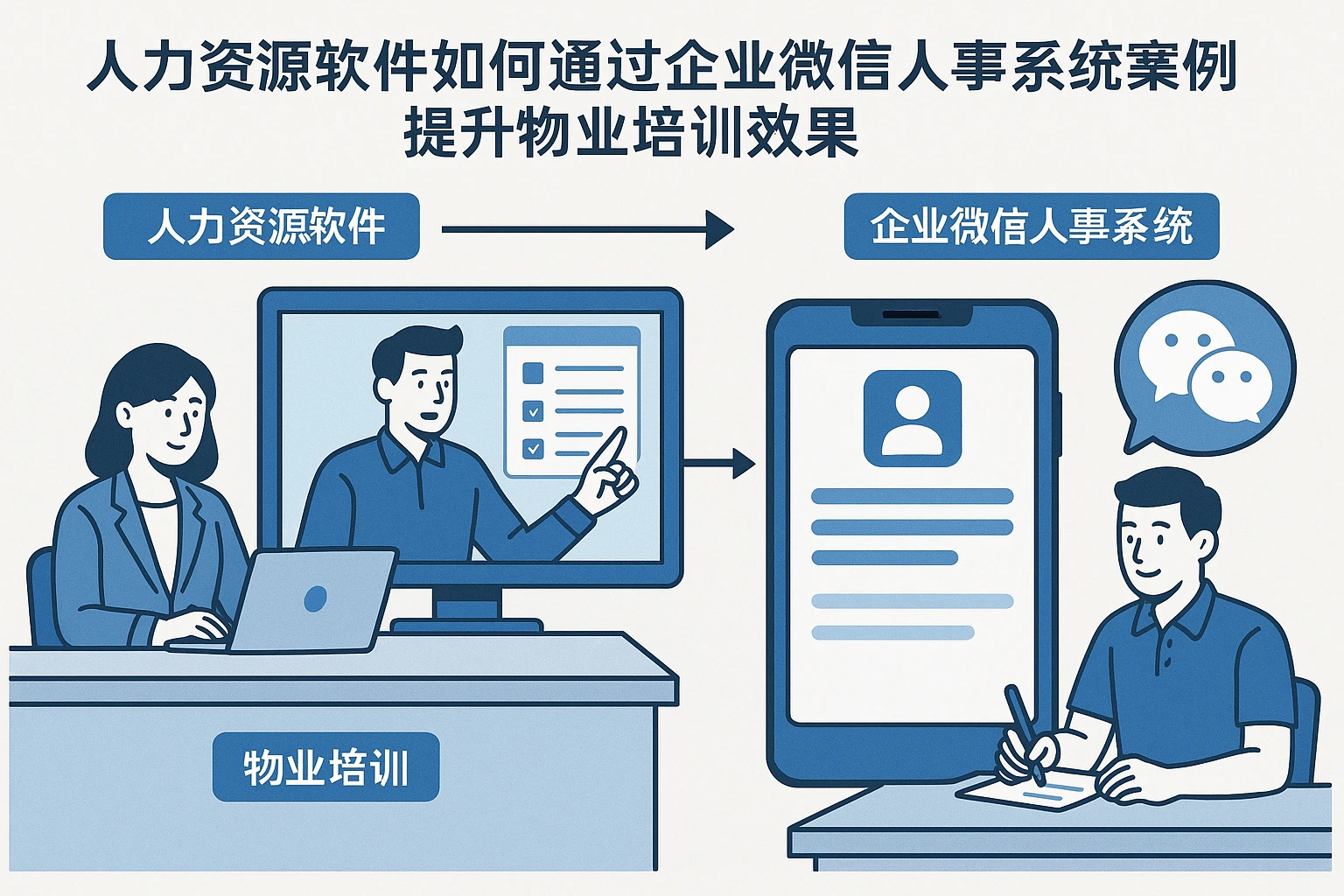 人力资源软件如何通过企业微信人事系统案例提升物业培训效果