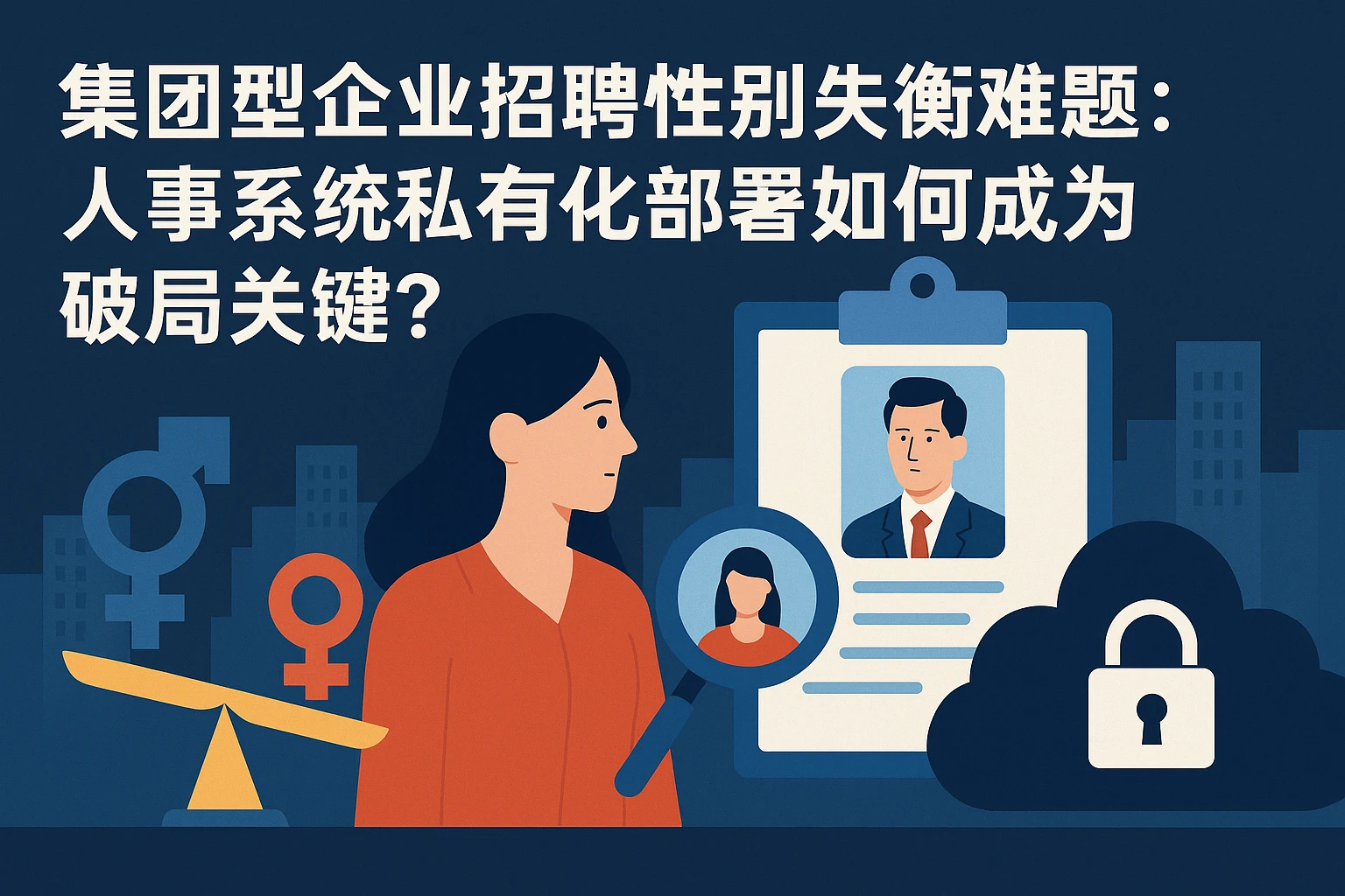 集团型企业招聘性别失衡难题：人事系统私有化部署如何成为破局关键？