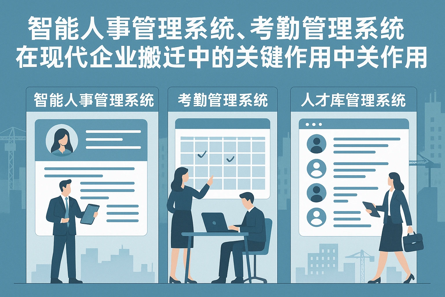智能人事管理系统、考勤管理系统与人才库管理系统在现代企业搬迁中的关键作用