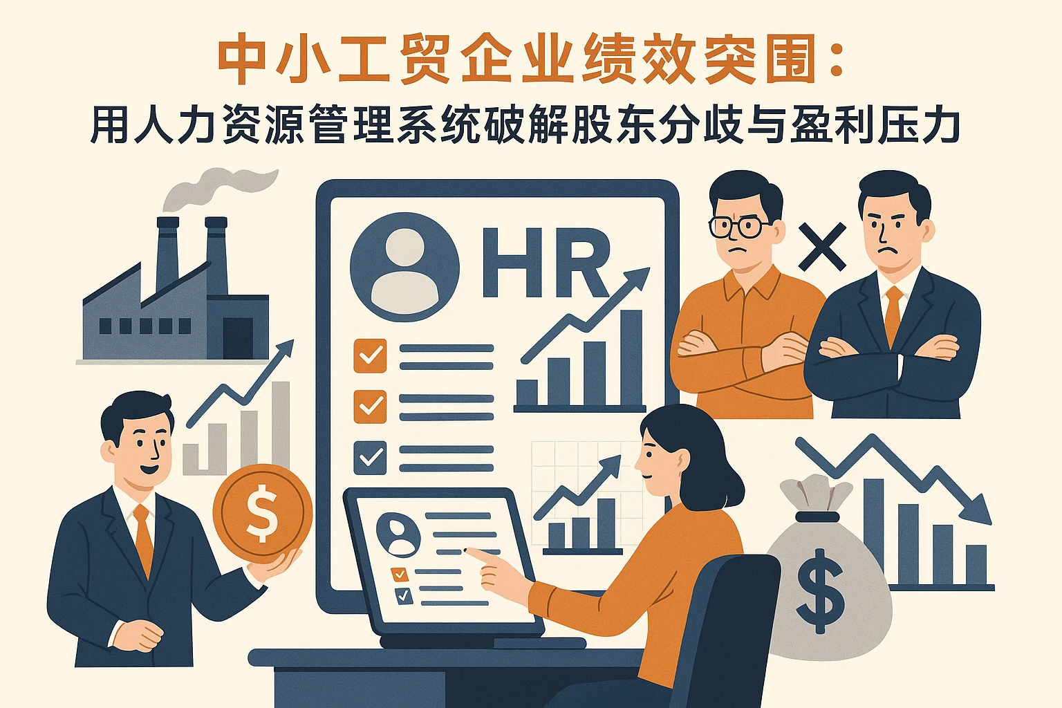 中小工贸企业绩效突围：用人力资源管理系统破解股东分歧与盈利压力