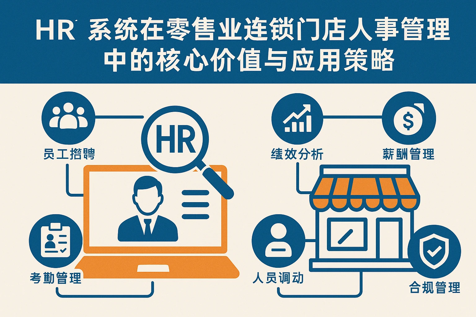 HR系统在零售业连锁门店人事管理中的核心价值与应用策略
