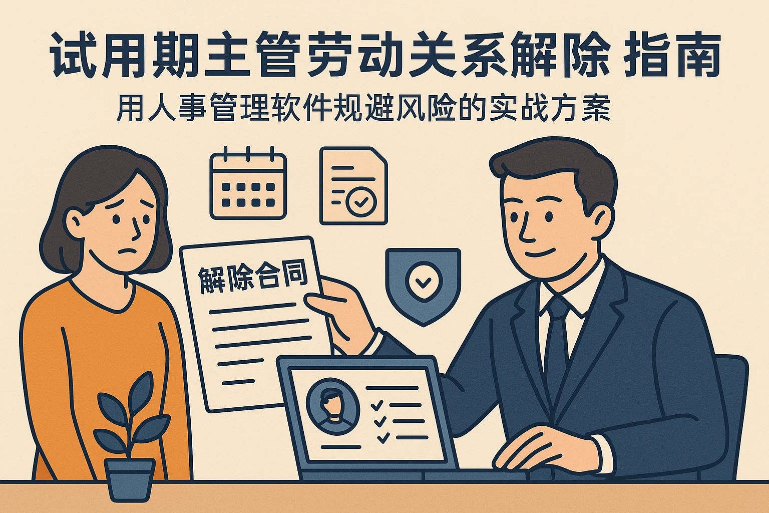 试用期主管劳动关系解除指南：用人事管理软件规避风险的实战方案