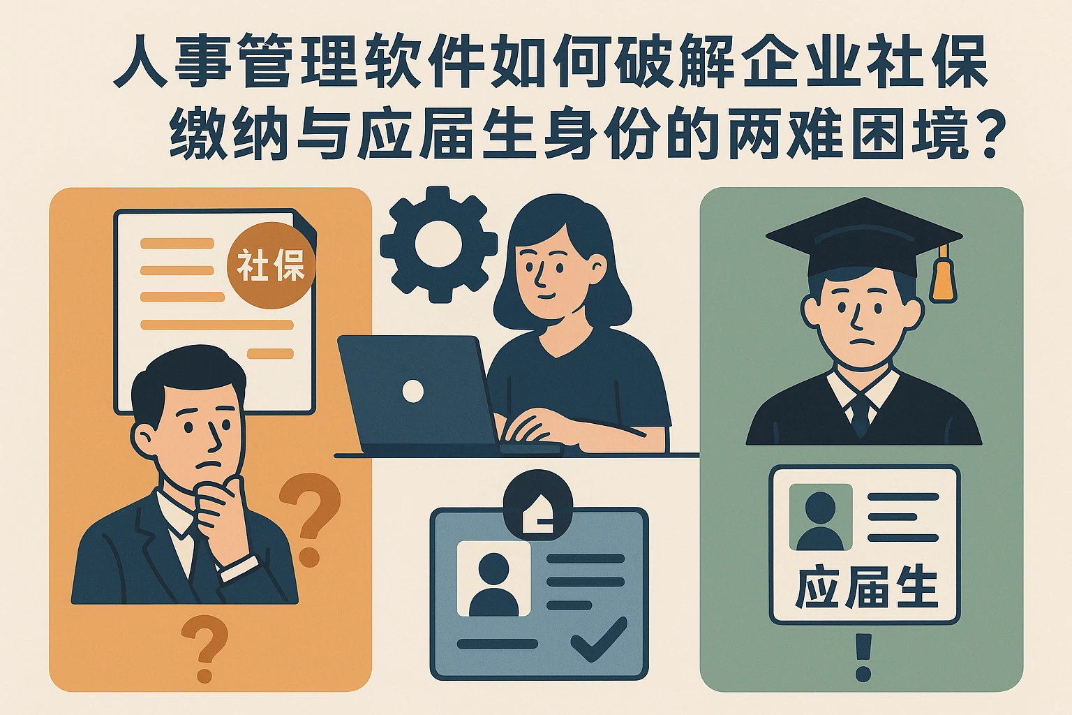 人事管理软件如何破解企业社保缴纳与应届生身份的两难困境?