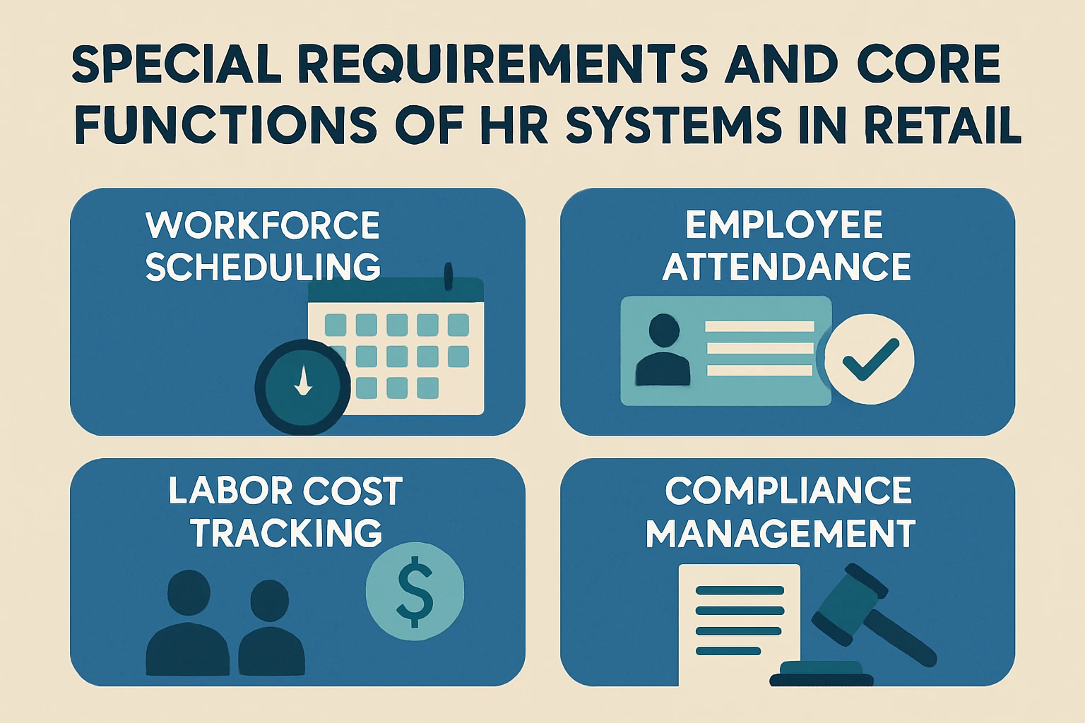 零售业人事系统的特殊需求与核心功能