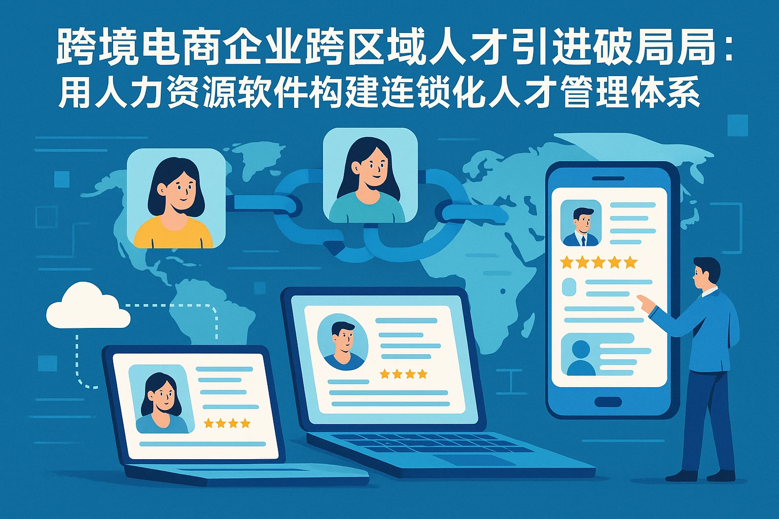 跨境电商企业跨区域人才引进破局：用人力资源软件构建连锁化人才管理体系