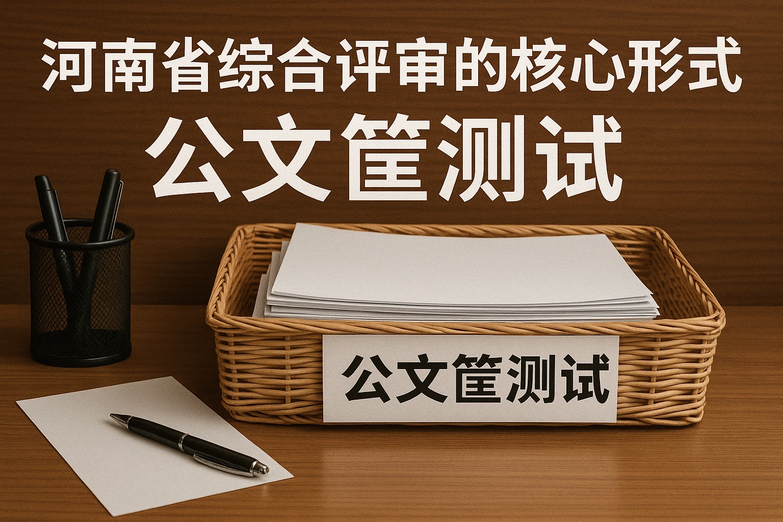 2. 河南省综合评审的核心形式：公文筐测试
