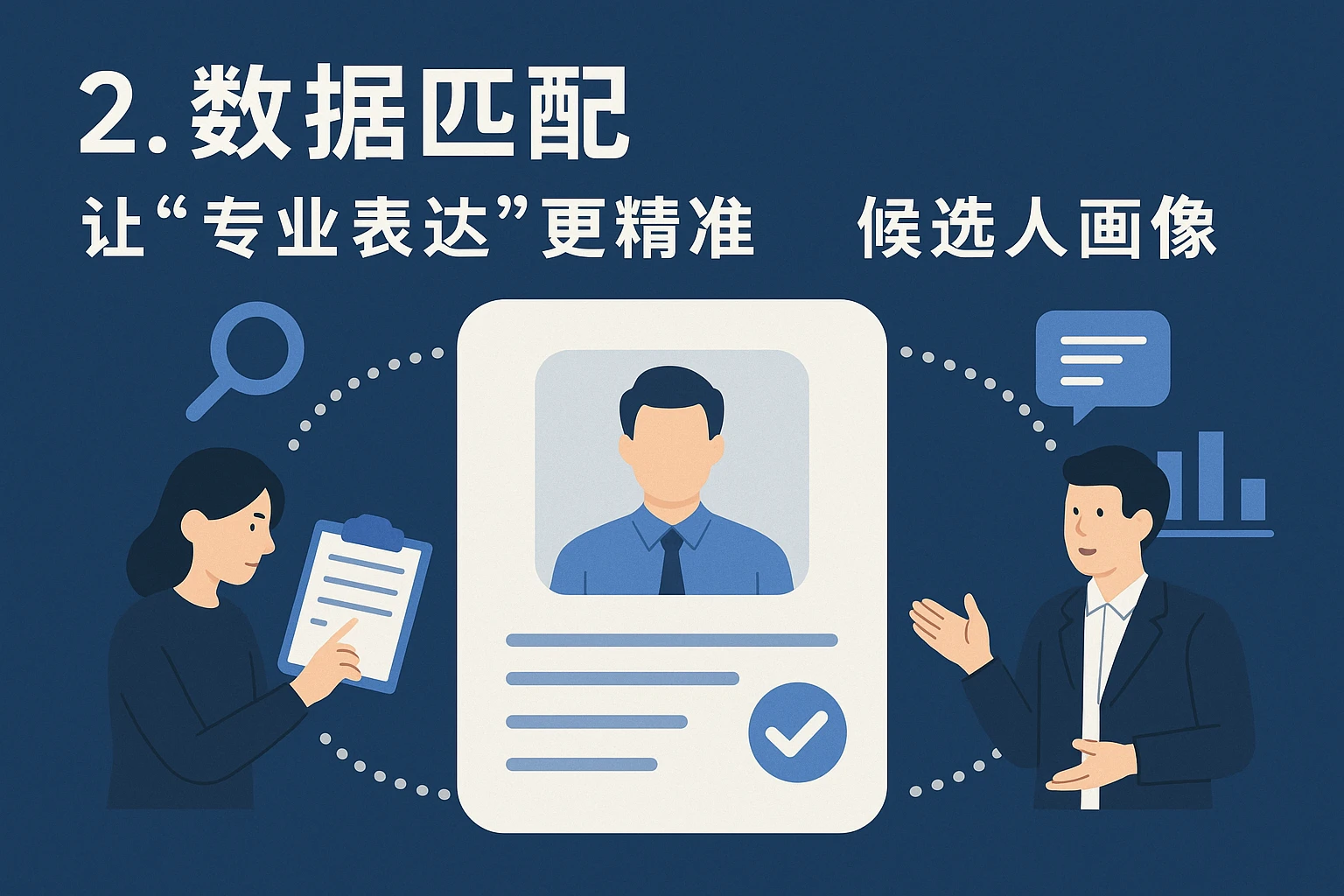 2. 数据匹配：让“专业表达”更精准的“候选人画像”