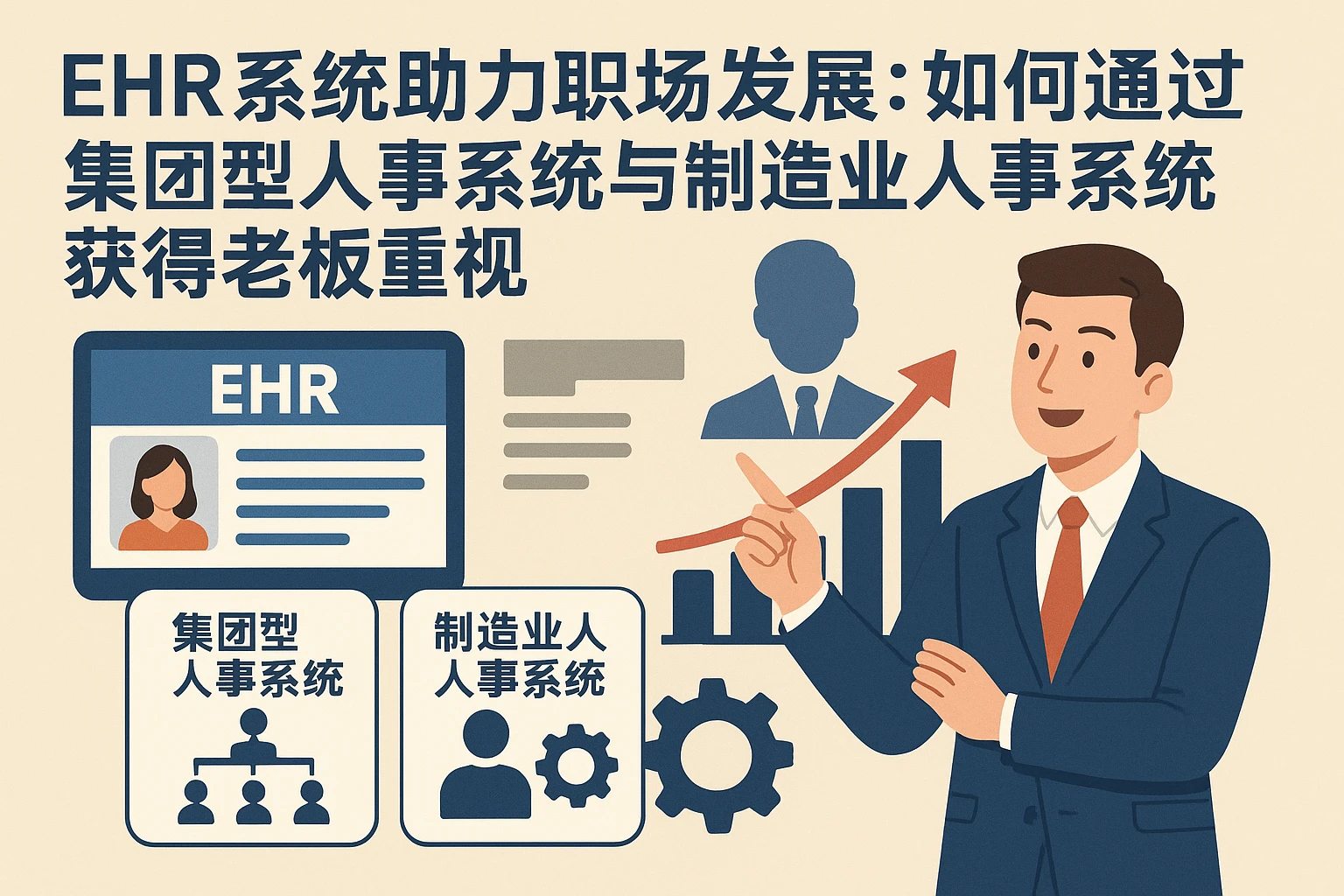 EHR系统助力职场发展：如何通过集团型人事系统与制造业人事系统获得老板重视