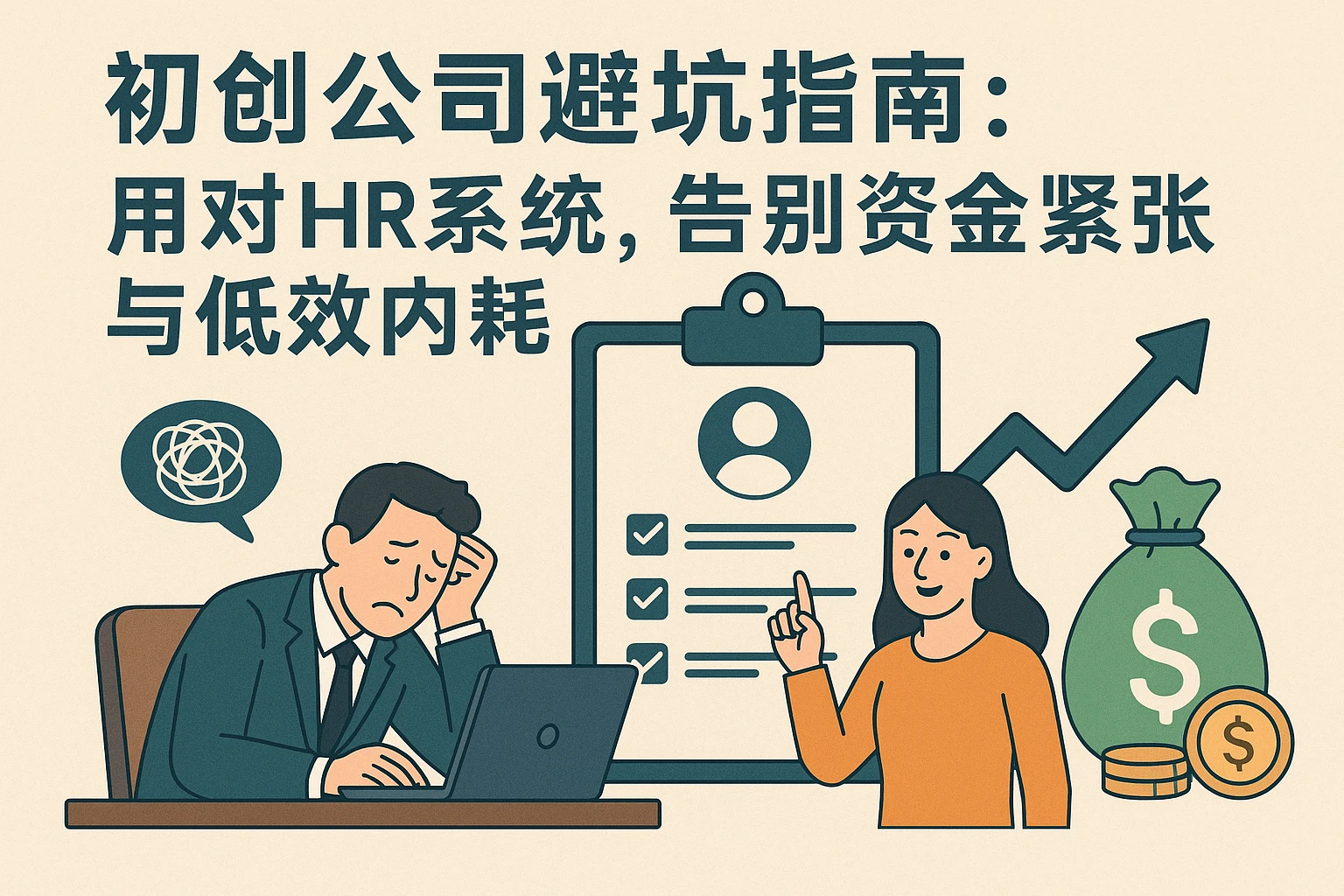 初创公司避坑指南：用对HR系统，告别资金紧张与低效内耗