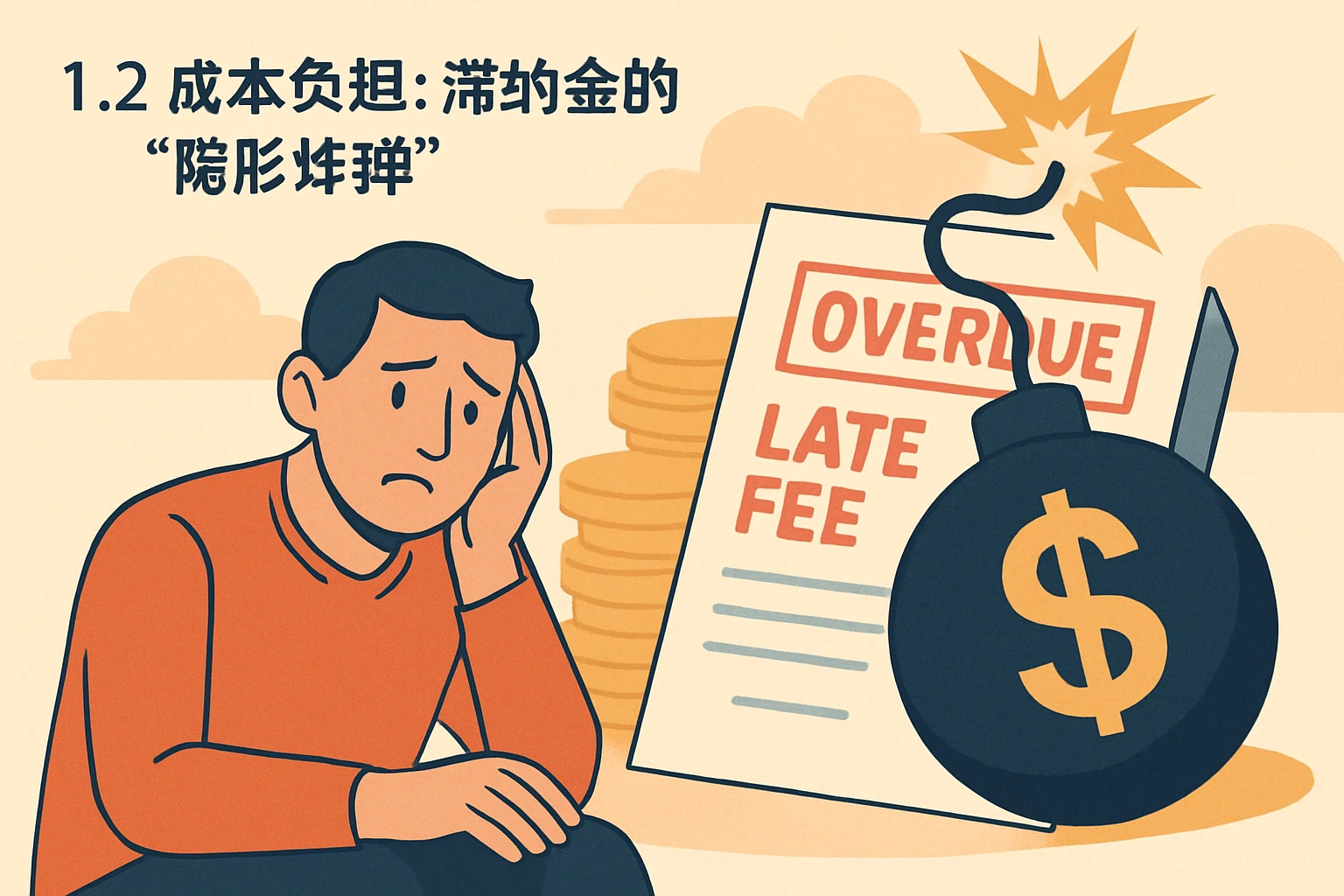 1.2 成本负担:滞纳金的“隐形炸弹”