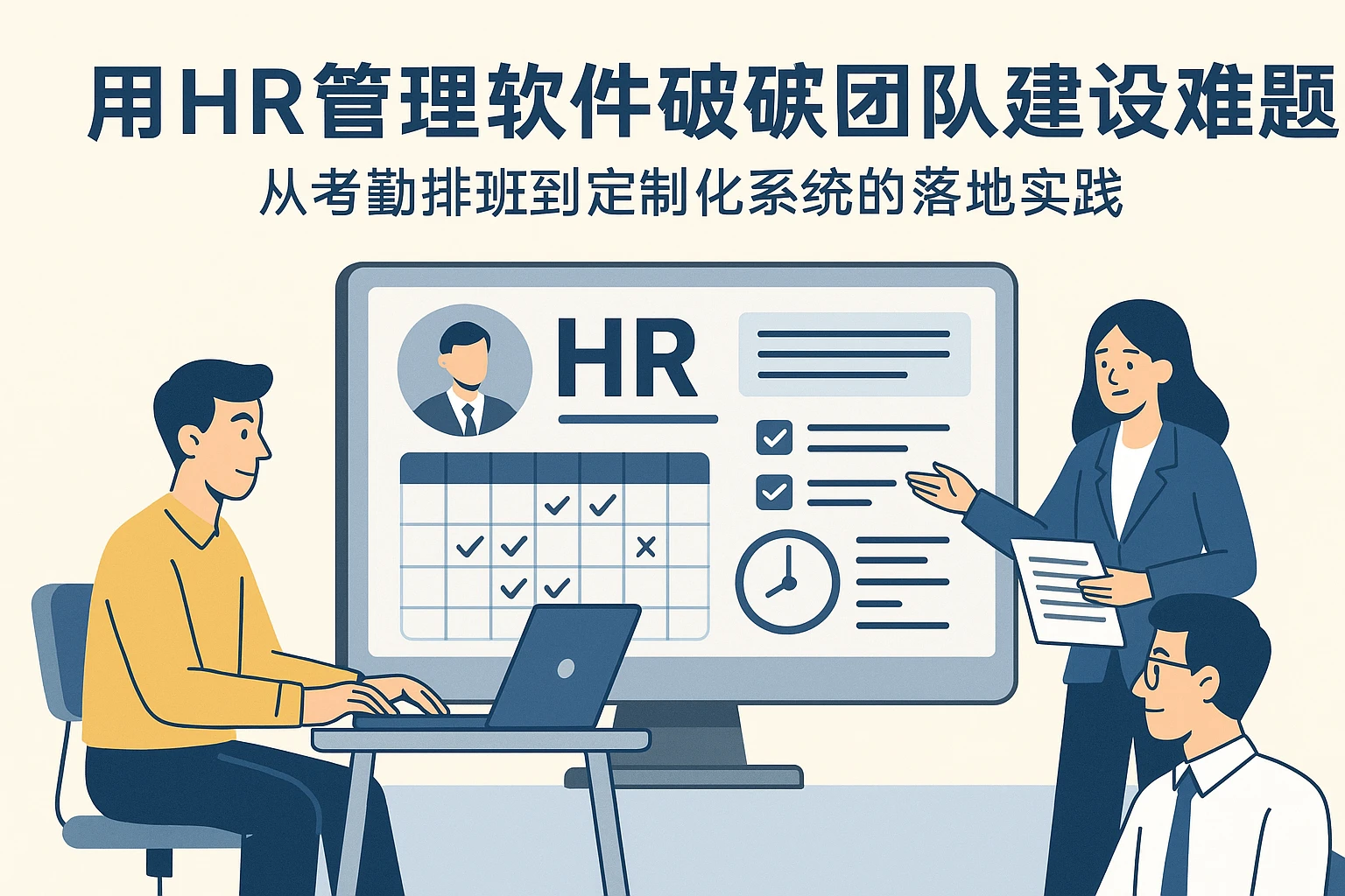 用HR管理软件破解团队建设难题:从考勤排班到定制化系统的落地实践