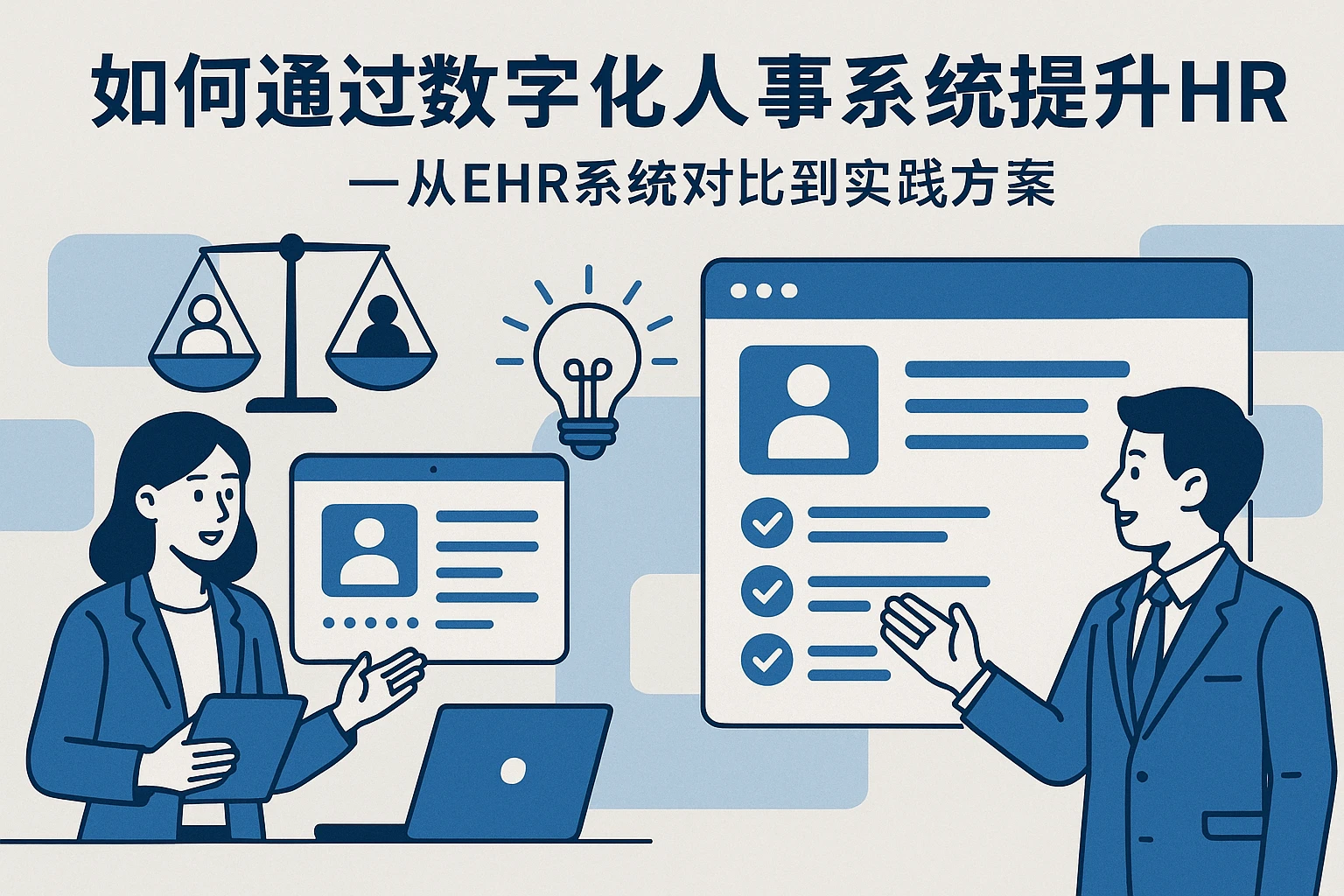 如何通过数字化人事系统提升HR效能 - 从EHR系统对比到实践方案