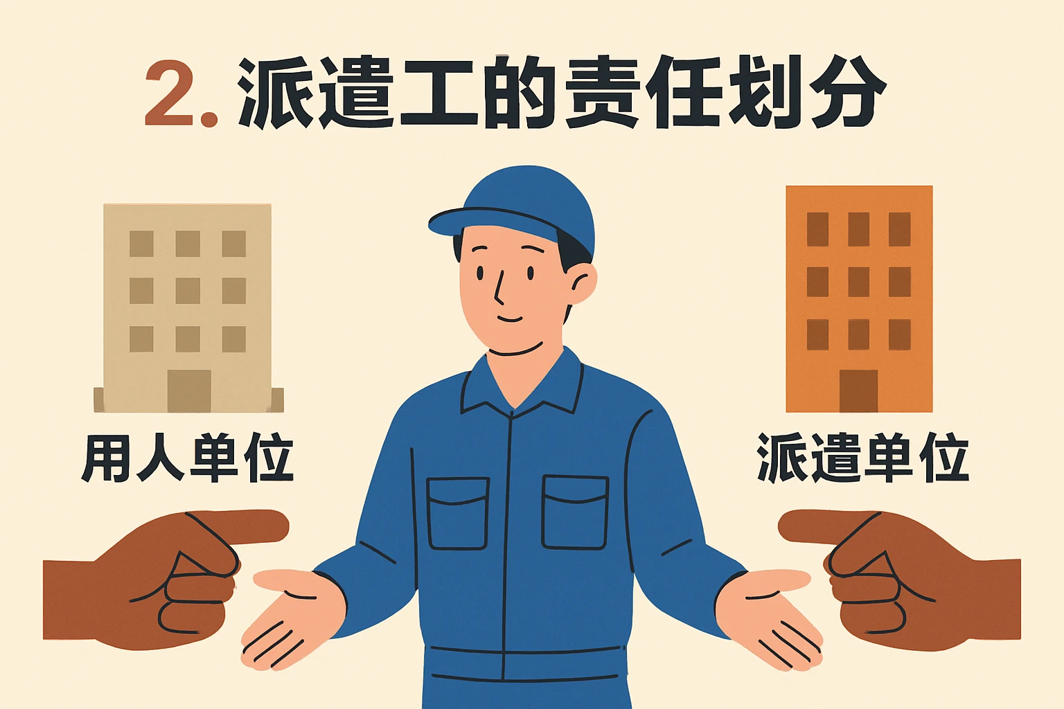 2. 派遣工的责任划分