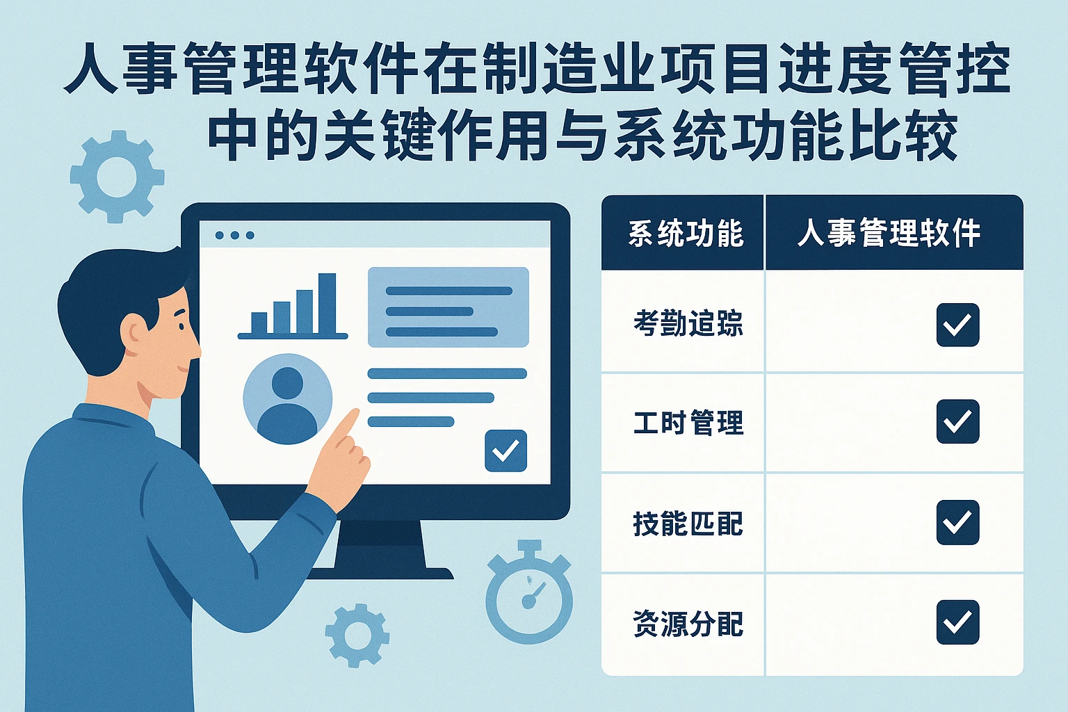 人事管理软件在制造业项目进度管控中的关键作用与系统功能比较