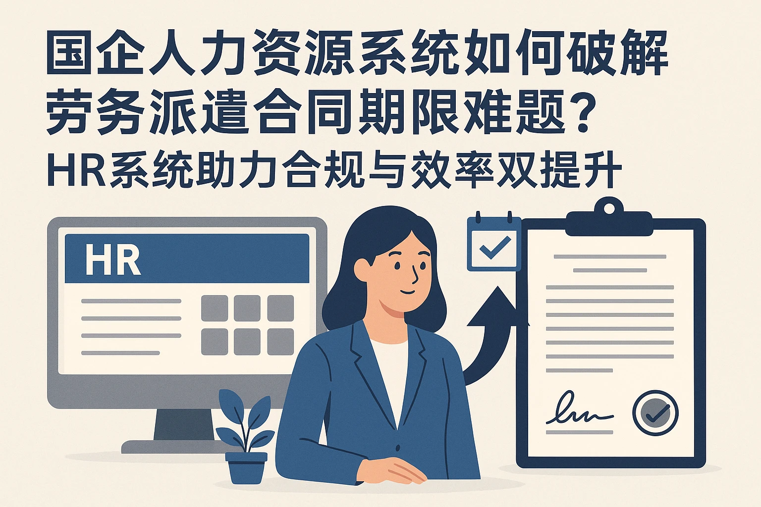 国企人力资源系统如何破解劳务派遣合同期限难题？HR系统助力合规与效率双提升
