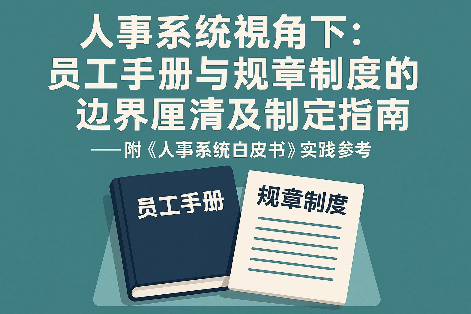 人事系统视角下:员工手册与规章制度的边界厘清及制定指南——附《人事系统白皮书》实践参考