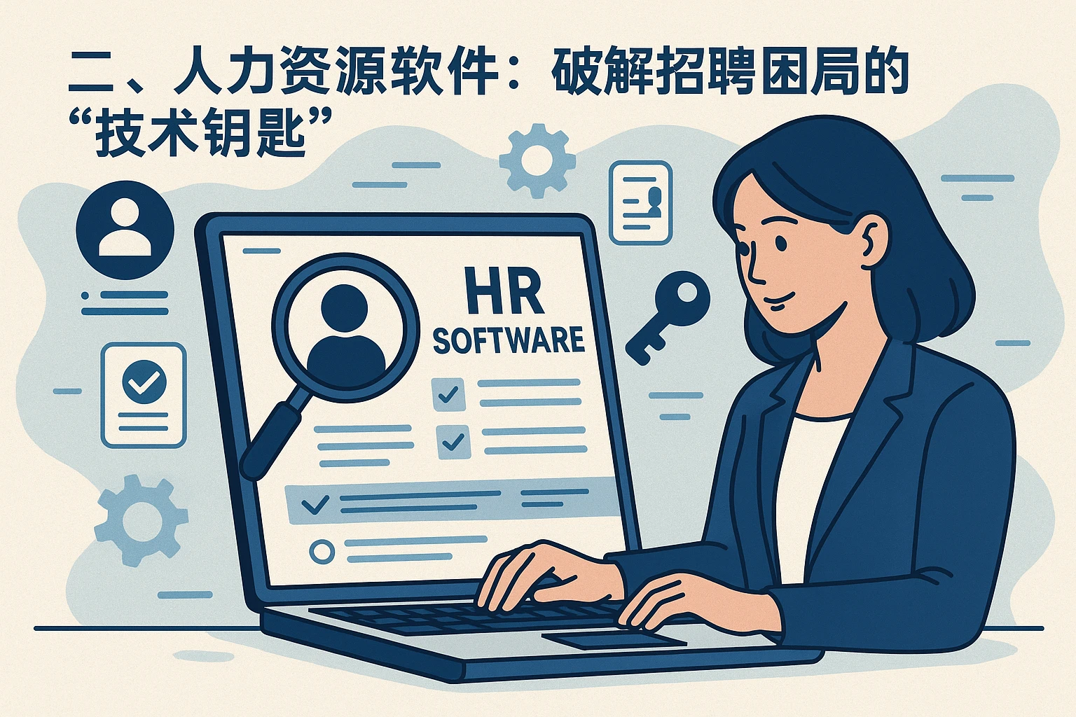 二、人力资源软件：破解招聘困局的“技术钥匙”