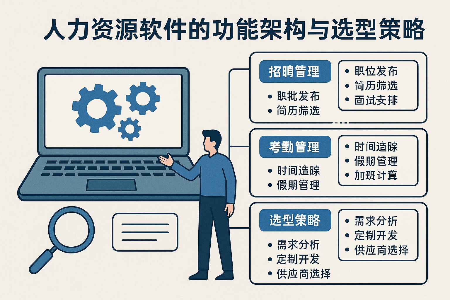人力资源软件的功能架构与选型策略