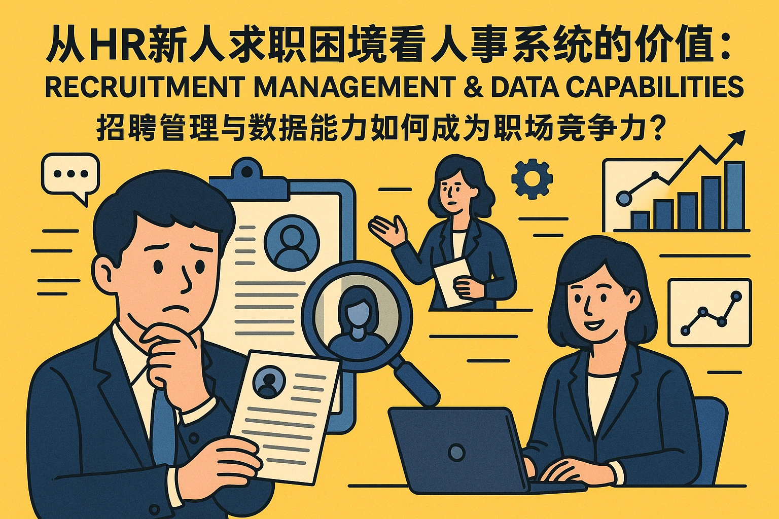 从HR新人求职困境看人事系统的价值：招聘管理与数据能力如何成为职场竞争力？