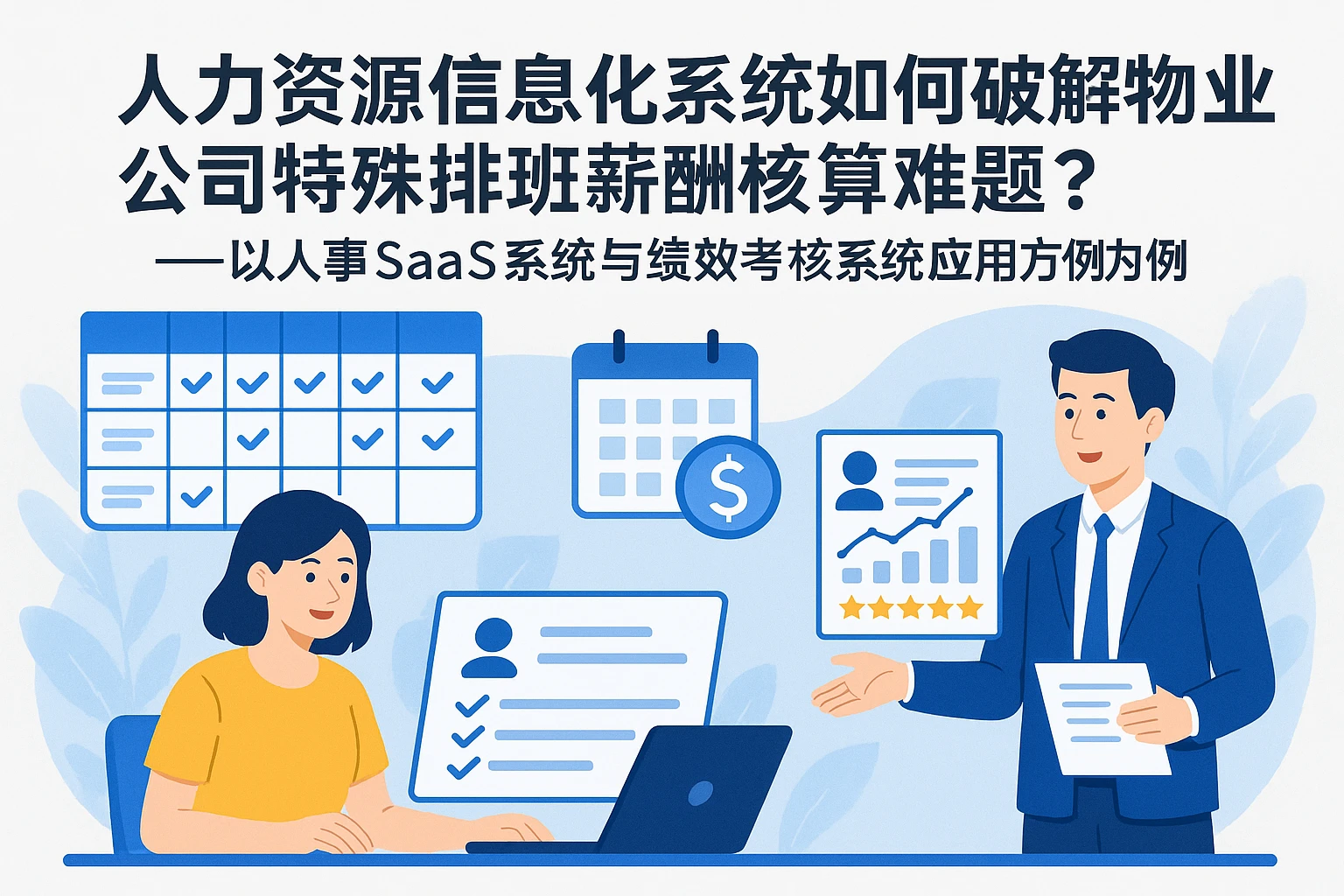 人力资源信息化系统如何破解物业公司特殊排班薪酬核算难题？——以人事SaaS系统与绩效考核系统应用为例