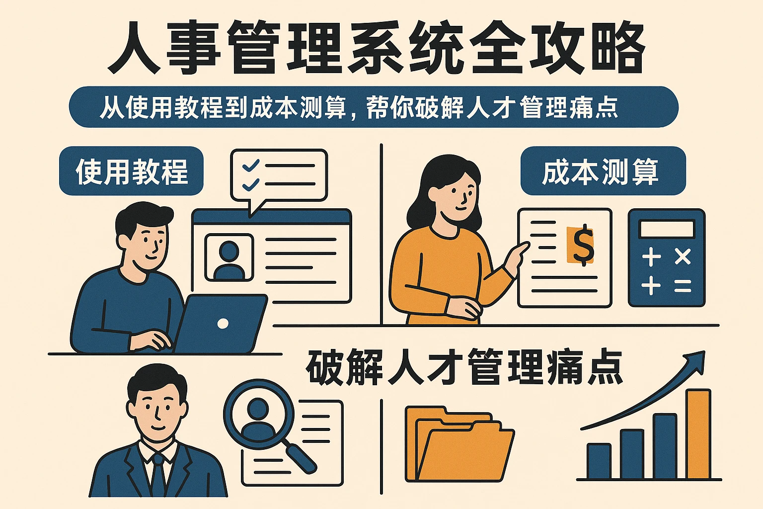 人事管理系统全攻略：从使用教程到成本测算，帮你破解人才管理痛点