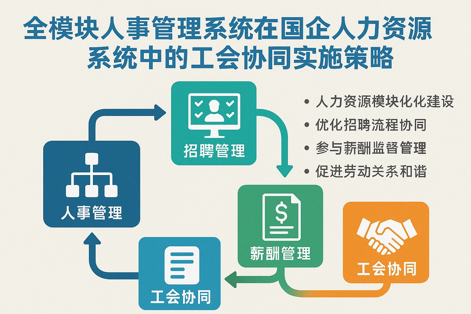 全模块人事管理系统在国企人力资源系统中的工会协同实施策略