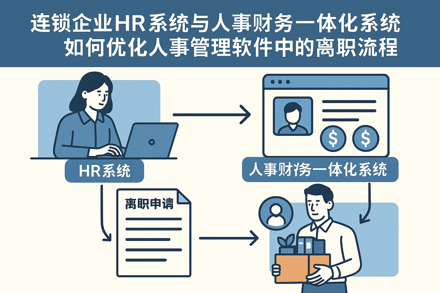 连锁企业HR系统与人事财务一体化系统如何优化人事管理软件中的离职流程
