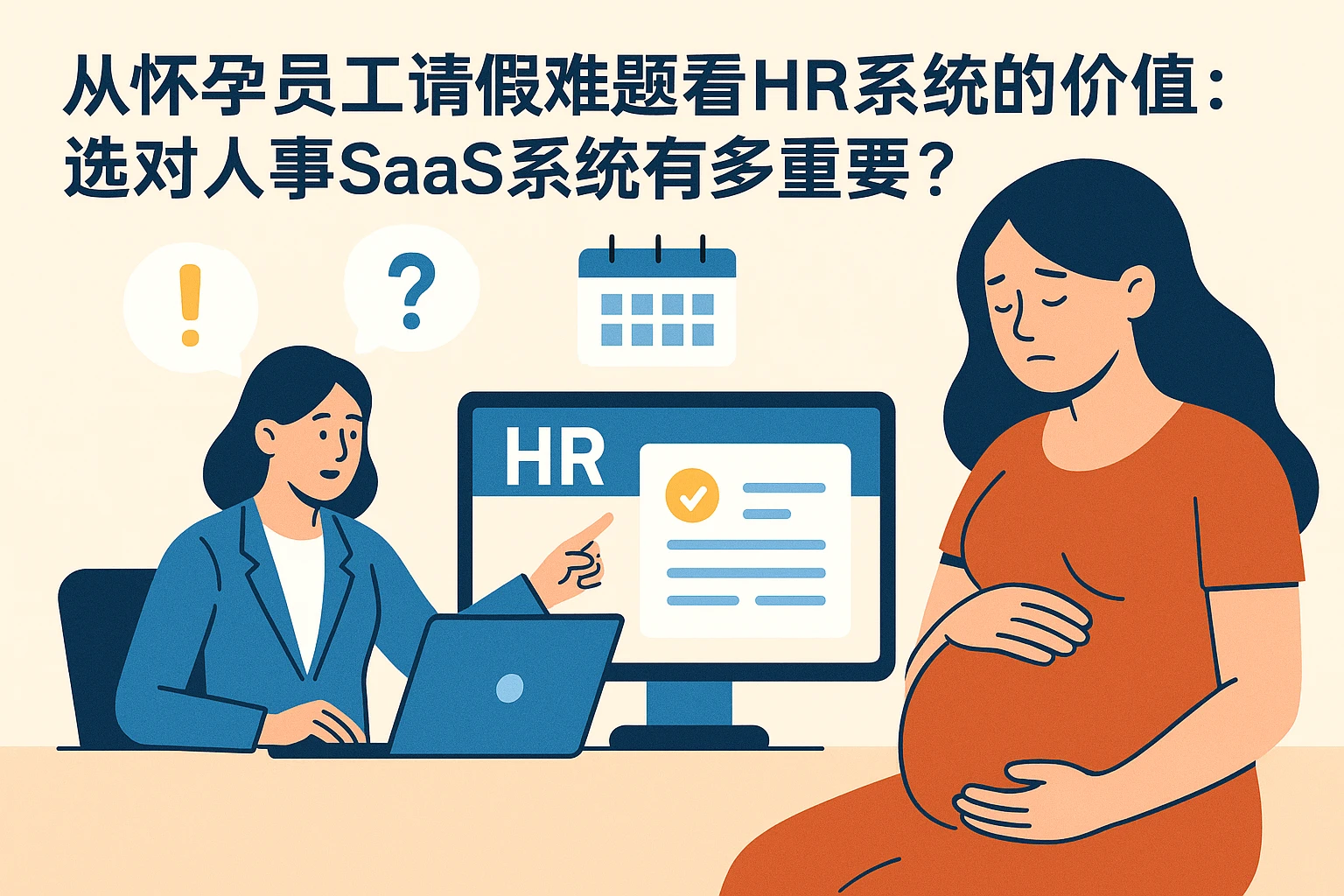 从怀孕员工请假难题看HR系统的价值：选对人事SaaS系统有多重要？