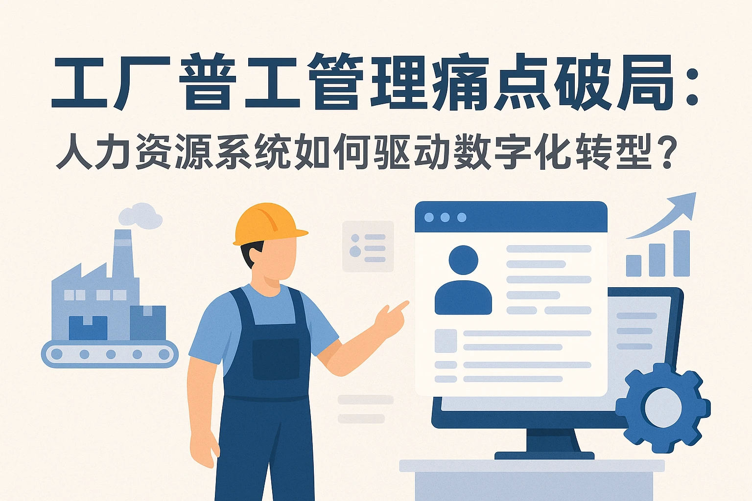 工厂普工管理痛点破局：人力资源系统如何驱动数字化转型？