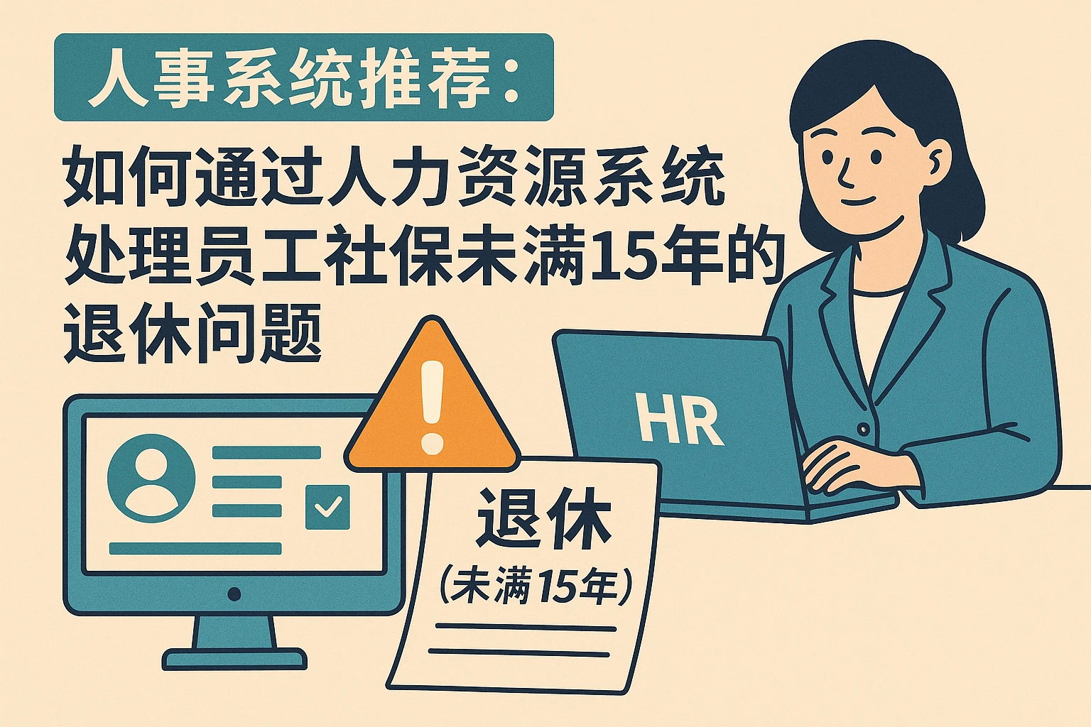 人事系统推荐：如何通过人力资源系统处理员工社保未满15年的退休问题