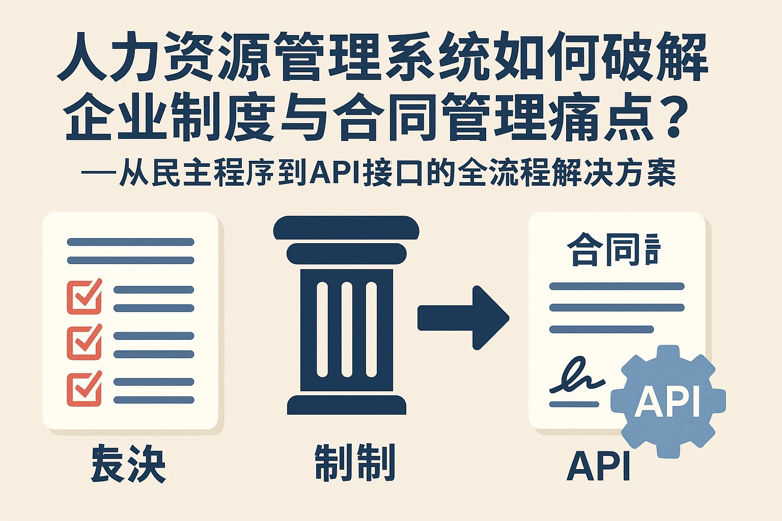 人力资源管理系统如何破解企业制度与合同管理痛点？——从民主程序到API接口的全流程解决方案