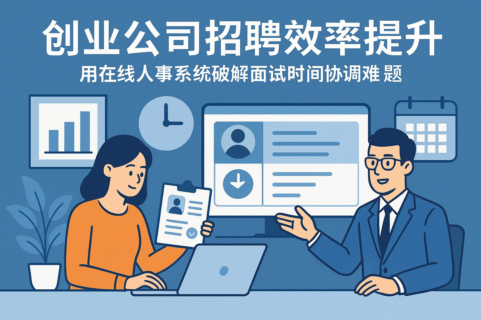 创业公司招聘效率提升：用在线人事系统破解面试时间协调难题