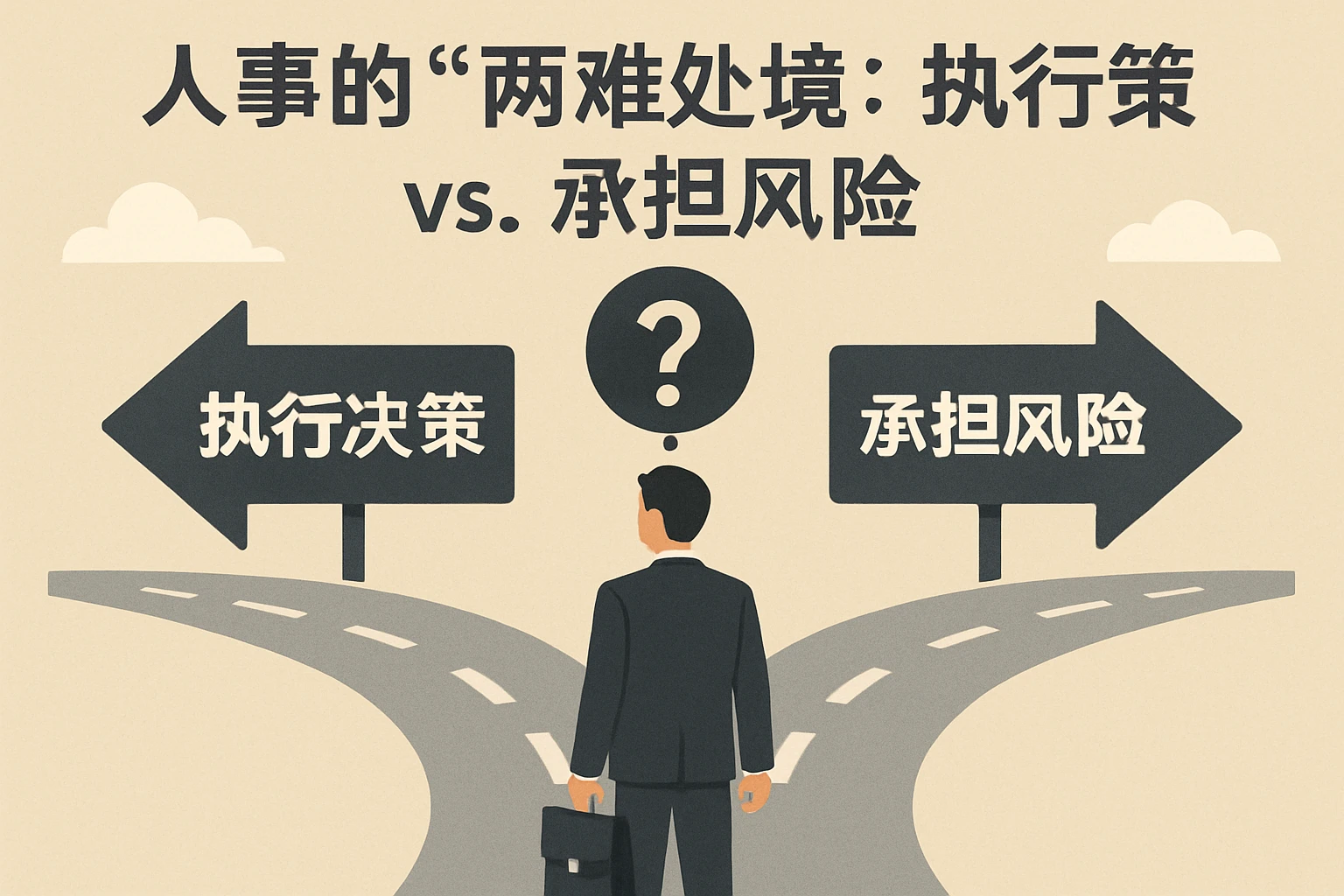 2. 人事的“两难处境”：执行决策vs. 承担风险