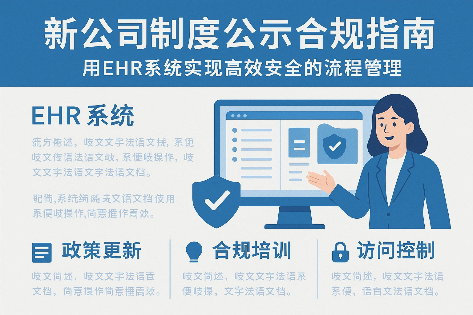 新公司制度公示合规指南：用EHR系统实现高效安全的流程管理