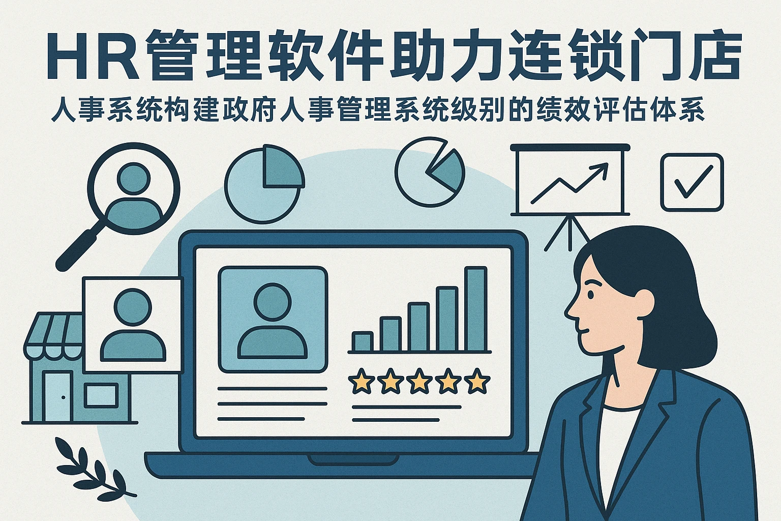 HR管理软件助力连锁门店人事系统构建政府人事管理系统级别的绩效评估体系