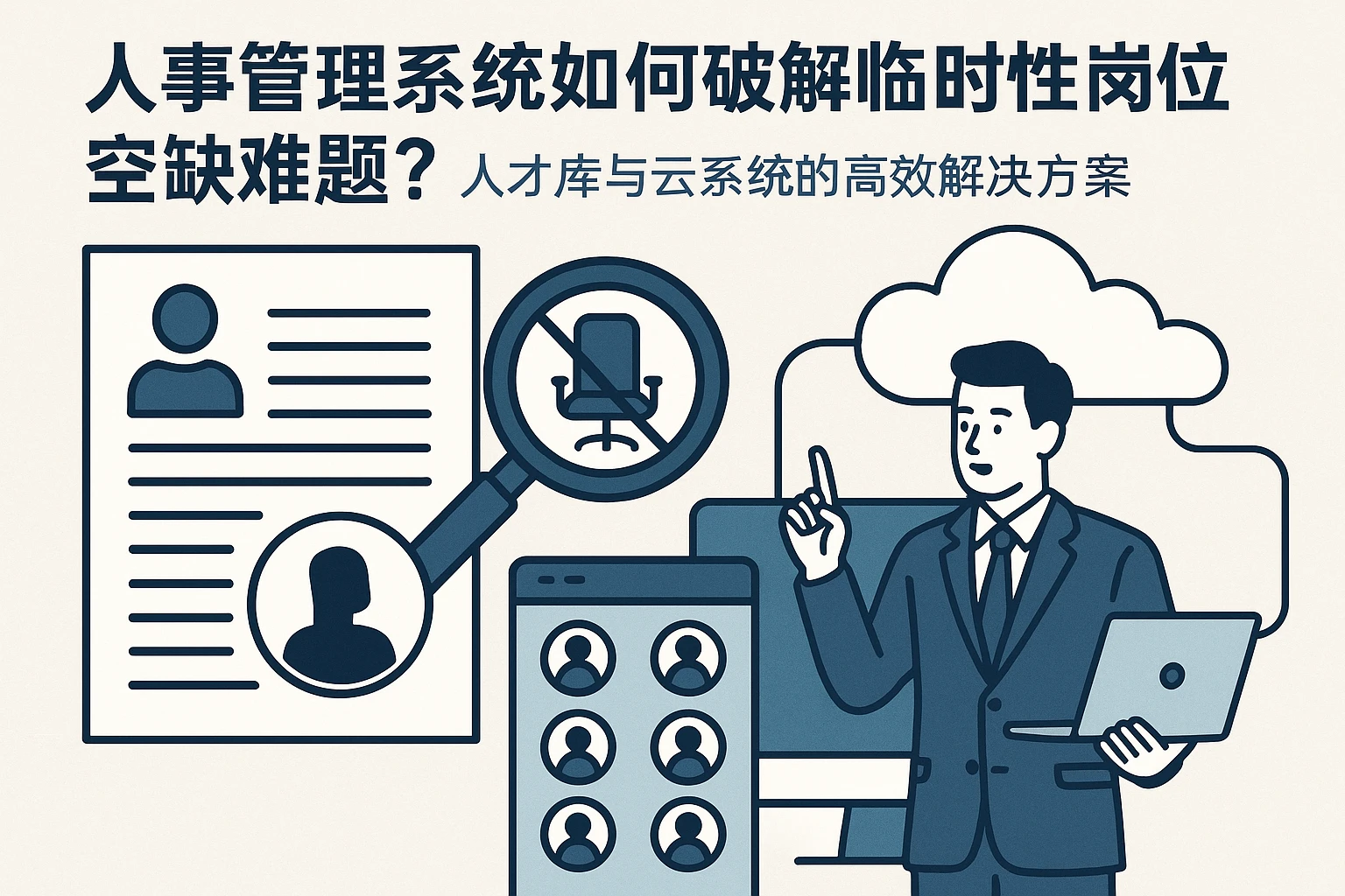 人事管理系统如何破解临时性岗位空缺难题?人才库与云系统的高效解决方案