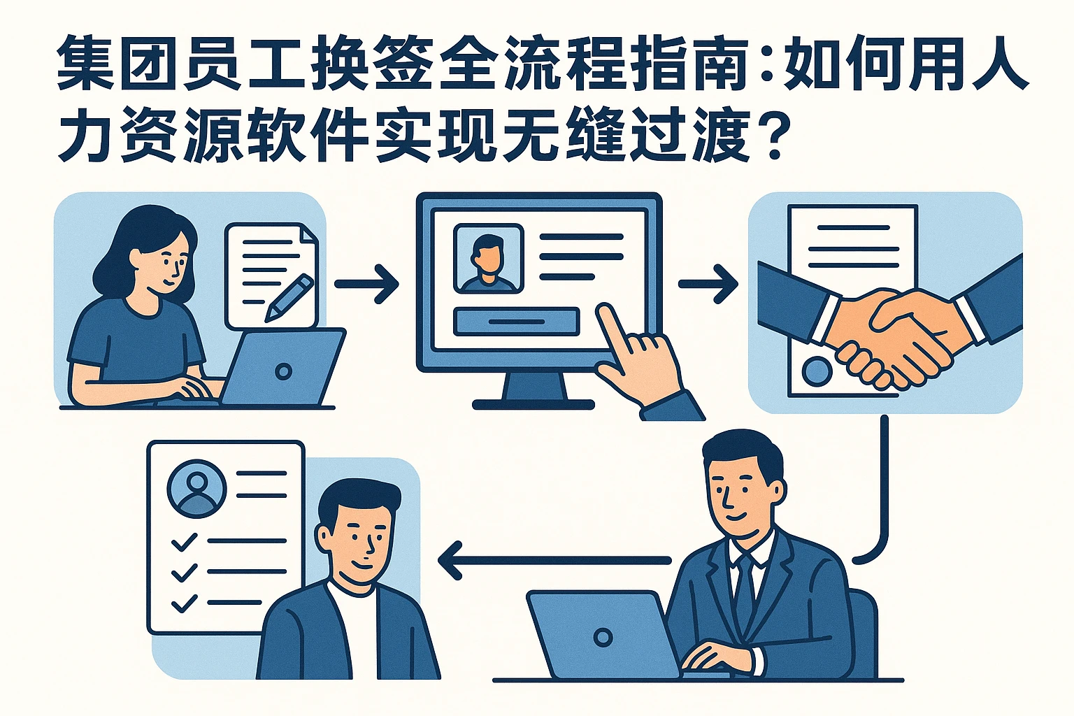 集团员工换签全流程指南：如何用人力资源软件实现无缝过渡？