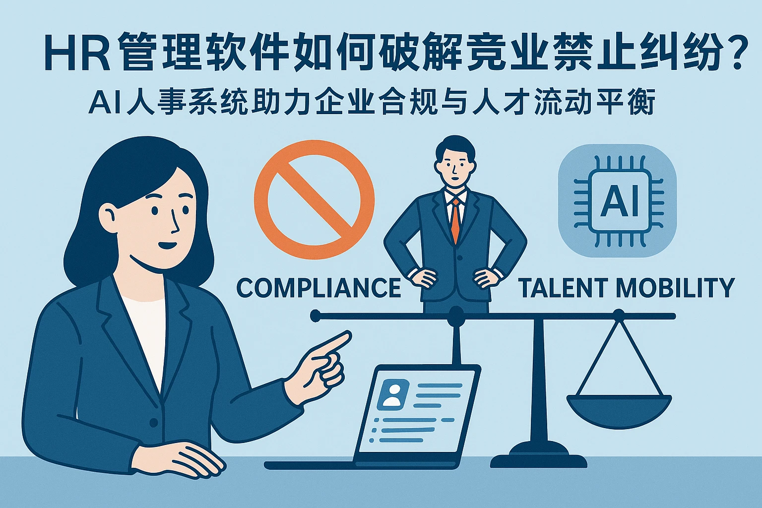 HR管理软件如何破解竞业禁止纠纷？AI人事系统助力企业合规与人才流动平衡