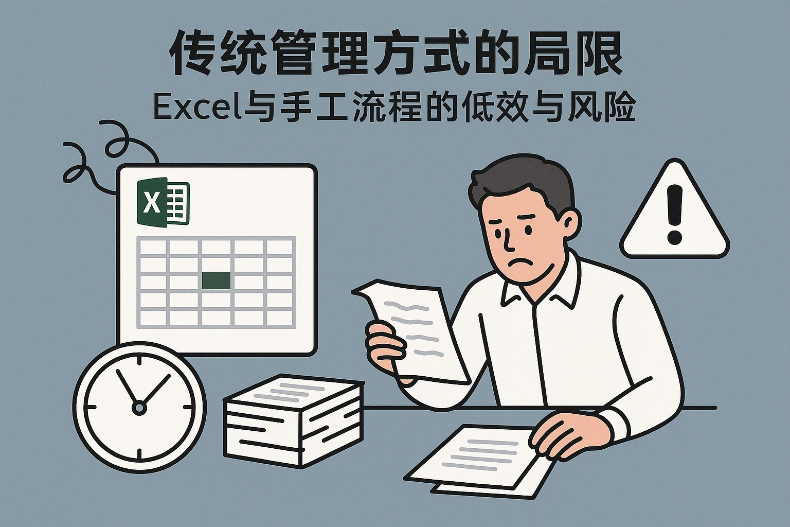 2. 传统管理方式的局限：Excel与手工流程的低效与风险