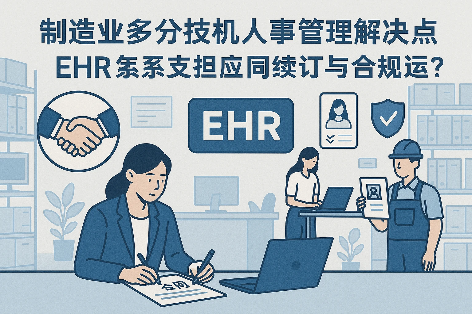 制造业多分支机构人事管理痛点解决：EHR系统如何支撑合同续订与合规运营？