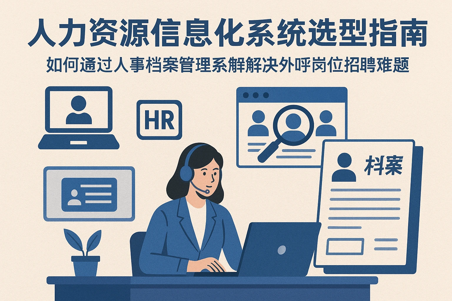 人力资源信息化系统选型指南：如何通过人事档案管理系统解决外呼岗位招聘难题