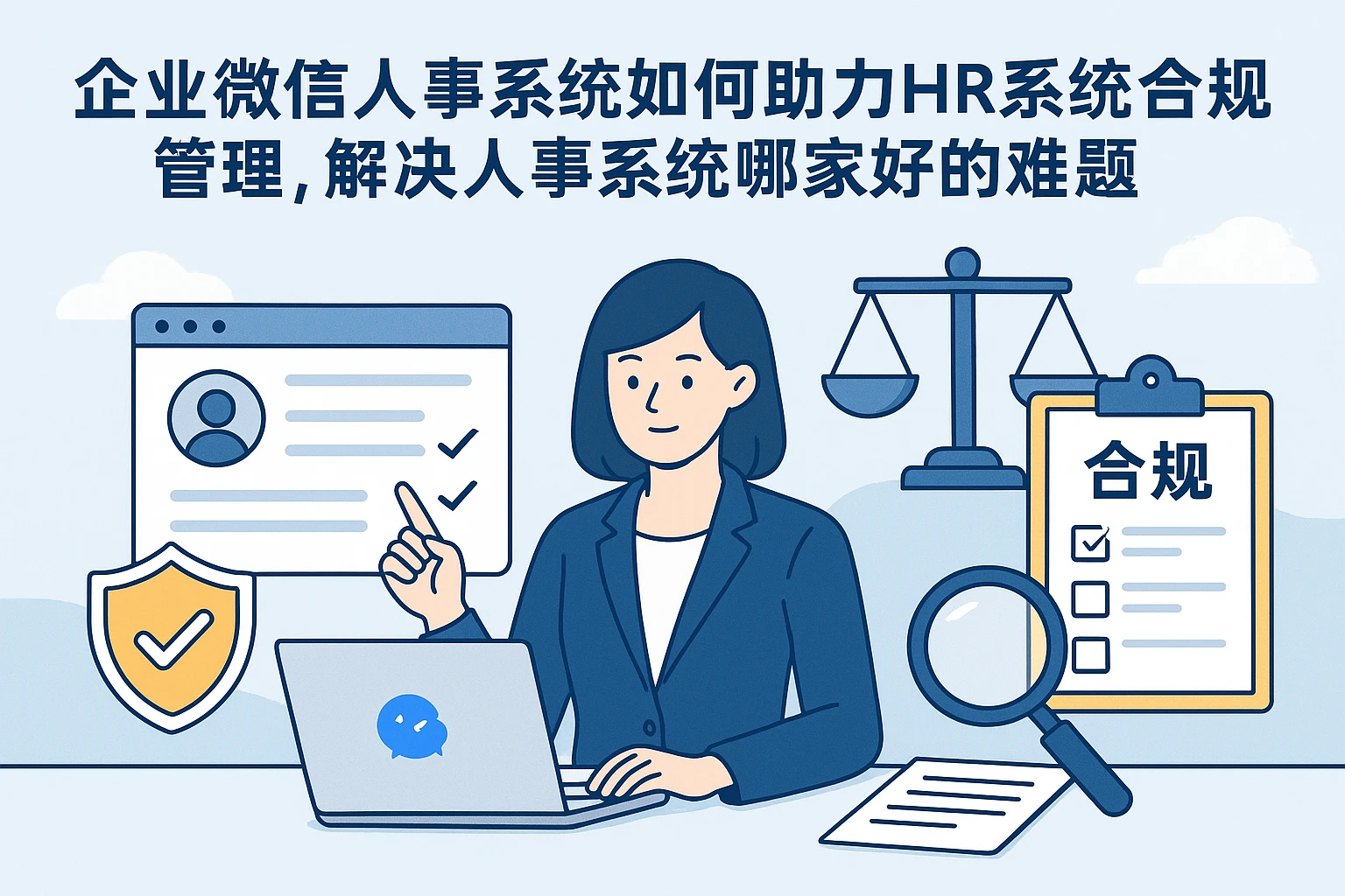 企业微信人事系统如何助力HR系统合规管理，解决人事系统哪家好的难题