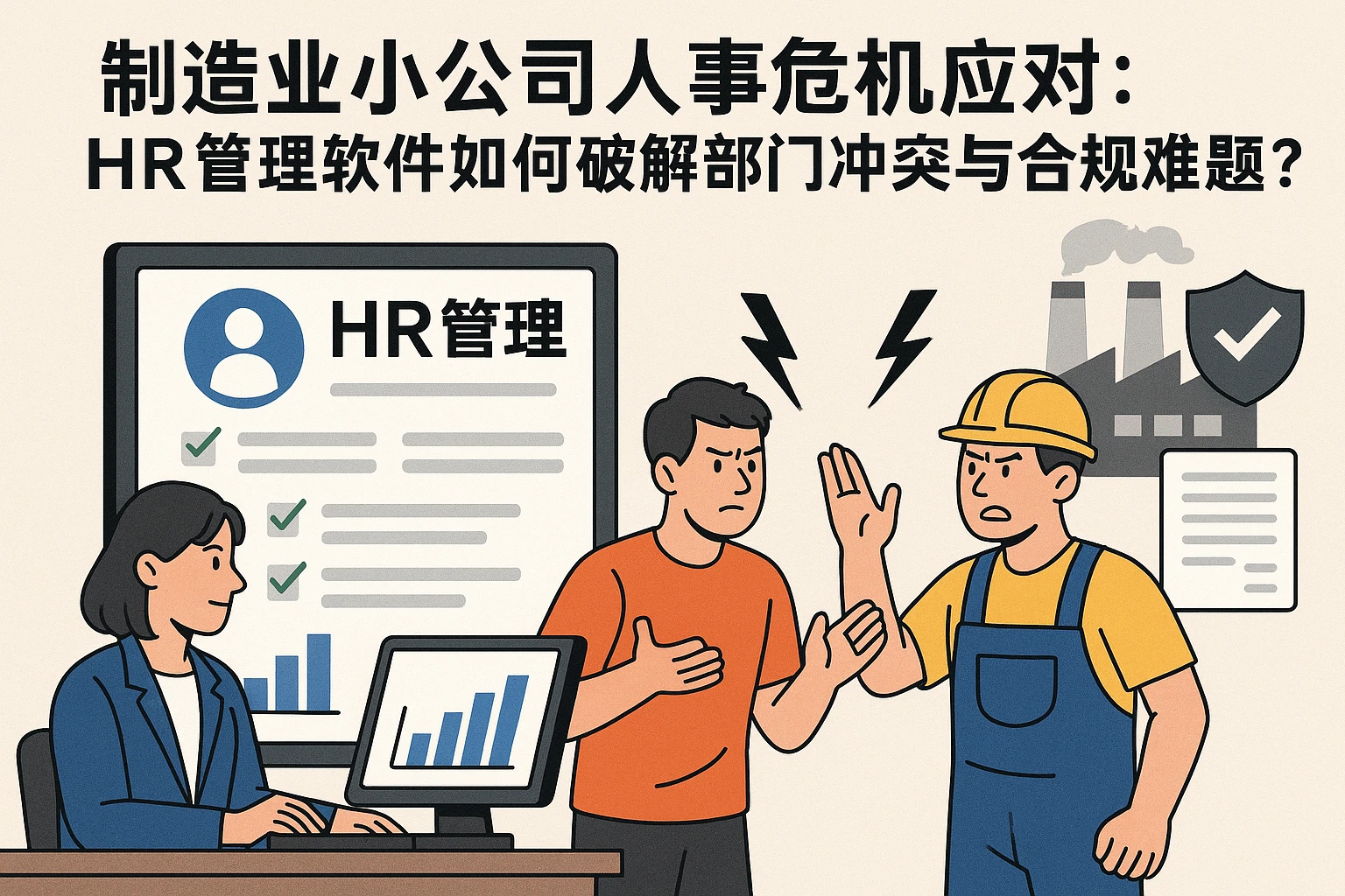 制造业小公司人事危机应对：HR管理软件如何破解部门冲突与合规难题？