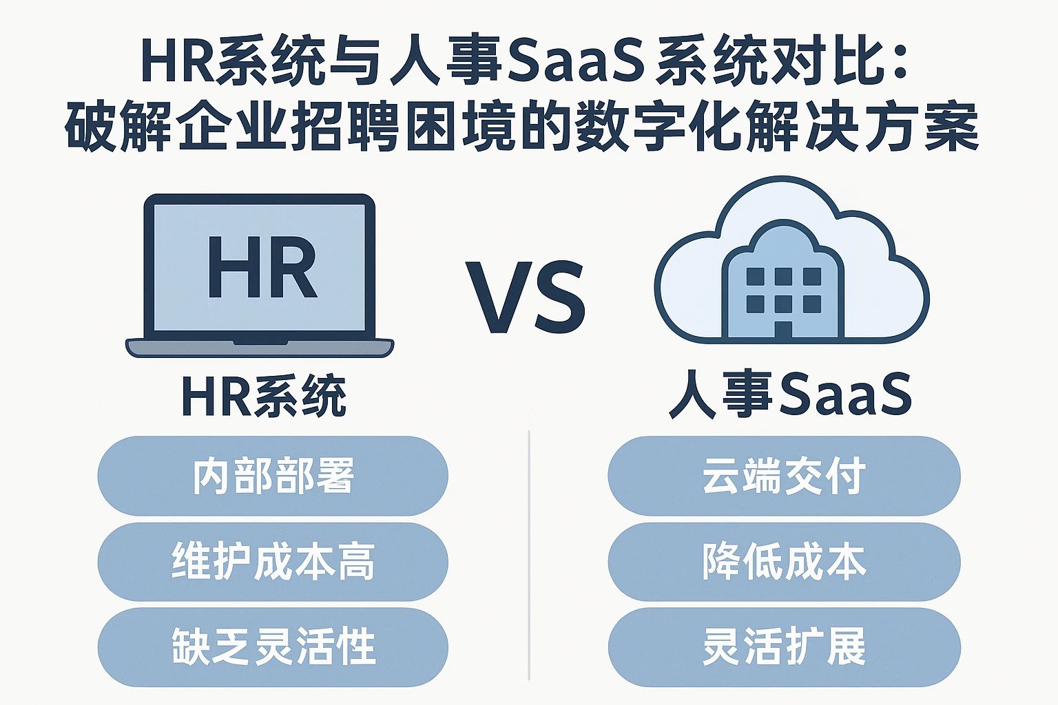 HR系统与人事SaaS系统对比:破解企业招聘困境的数字化解决方案