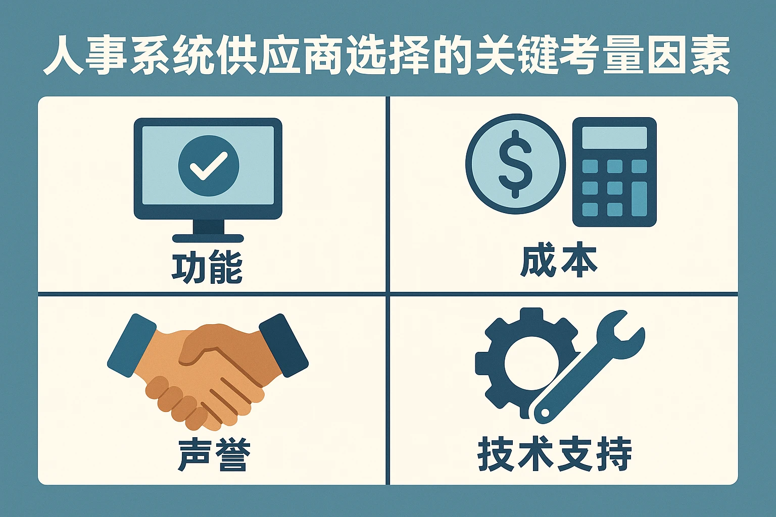 人事系统供应商选择的关键考量因素