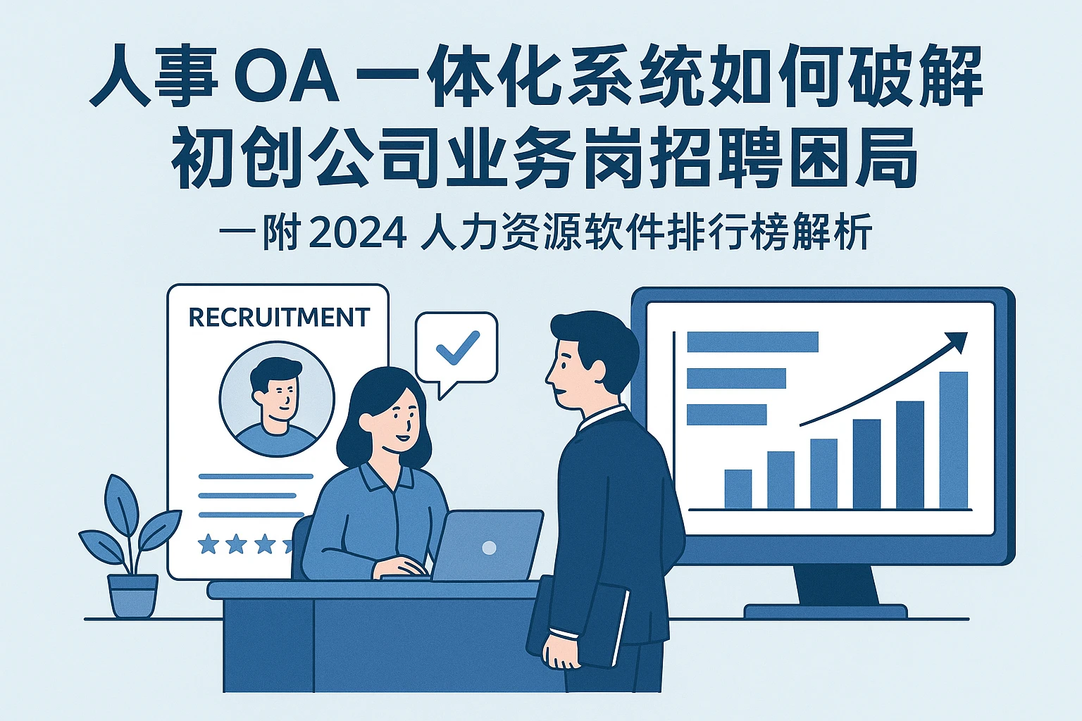 人事OA一体化系统如何破解初创公司业务岗招聘困局——附2024人力资源软件排行榜解析