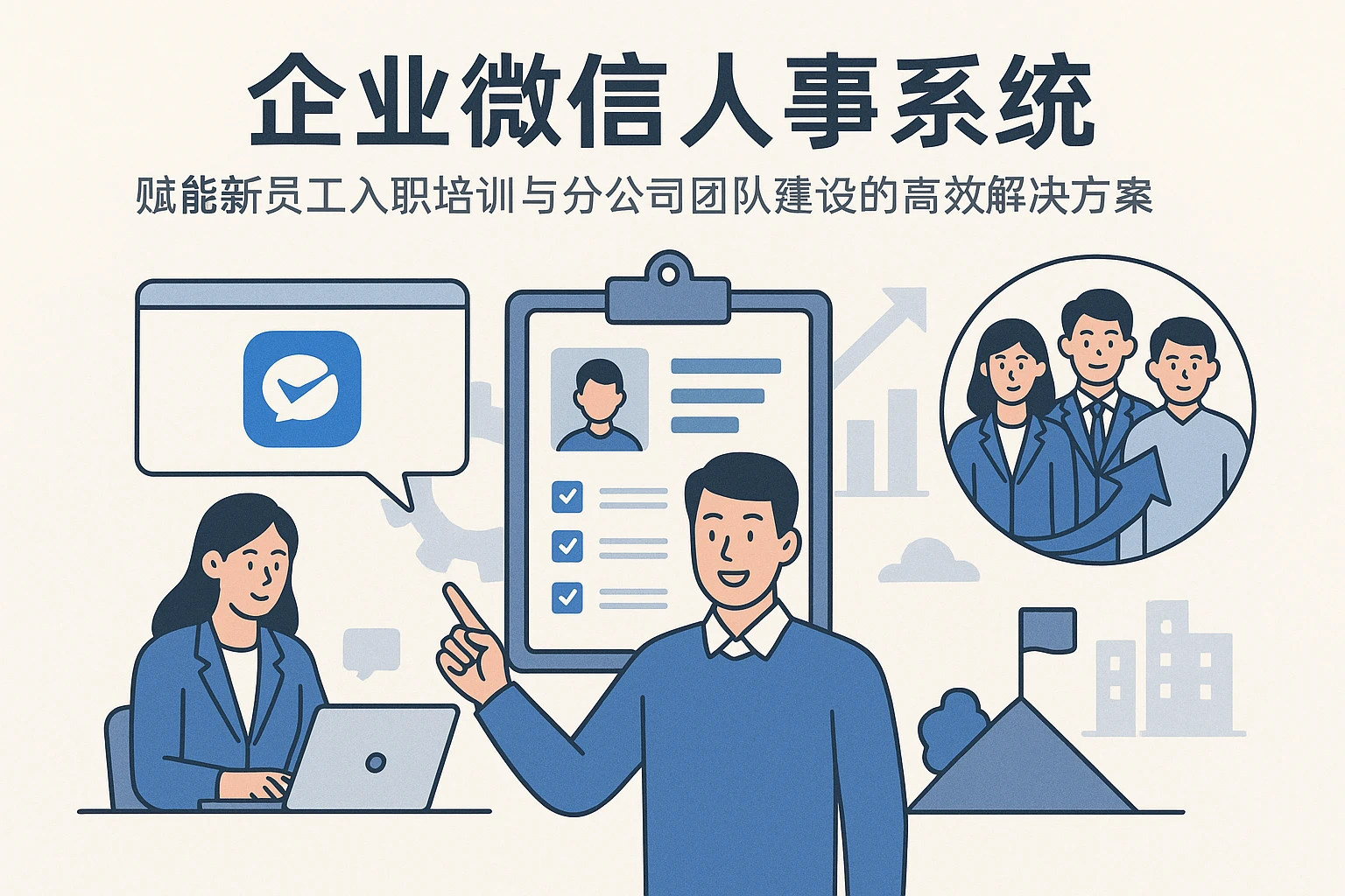 企业微信人事系统：赋能新员工入职培训与分公司团队建设的高效解决方案
