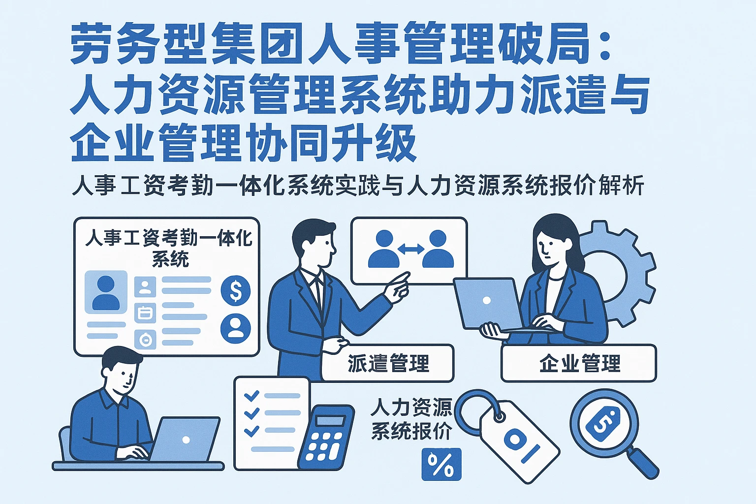 劳务型集团人事管理破局：人力资源管理系统助力派遣与企业管理协同升级——人事工资考勤一体化系统实践与人力资源系统报价解析