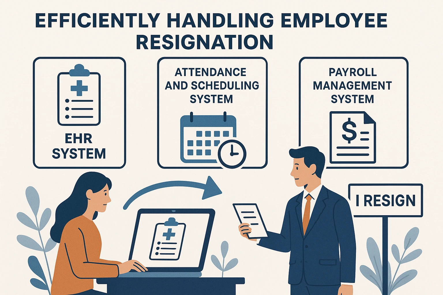 如何通过EHR系统、考勤排班系统和工资管理系统高效处理员工自动离职